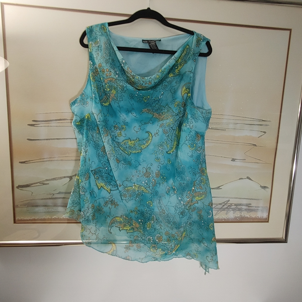 Mlle Gabrielle Asymmetrical Top Size 2X
